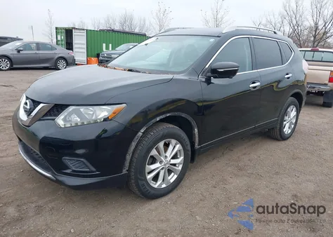 2014 Nissan Rogue Sv z USA, uszkodzony, nr VIN 5N1AT2MV8EC856435